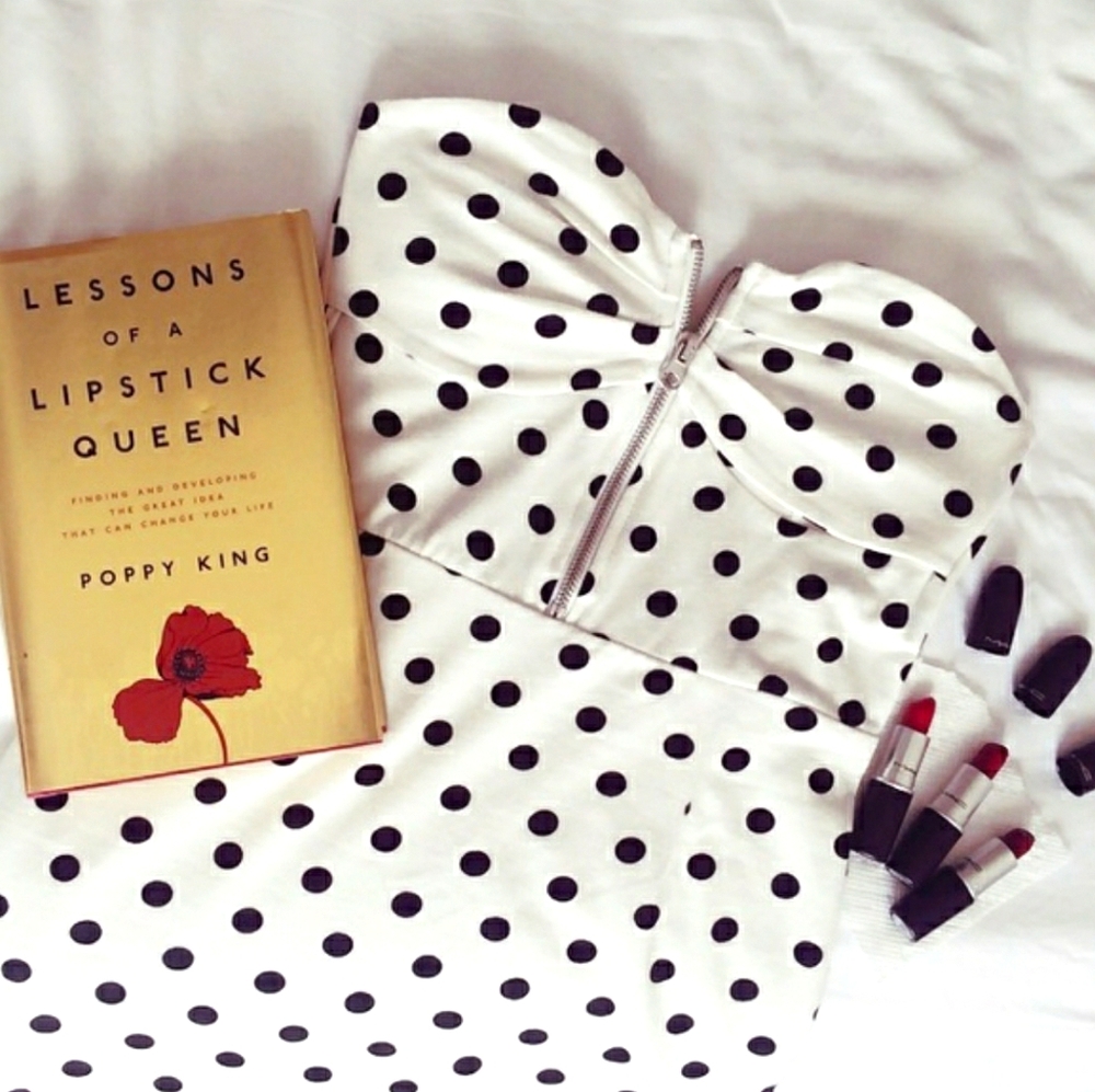 White polka dot dress XS 0